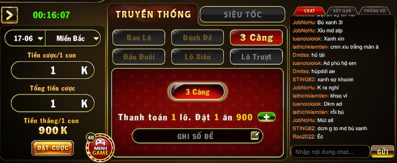 Cách đánh 3 càng tỷ lệ 1 ăn 99